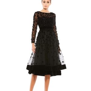 NEW Mac Duggal 67007 midi dress size 10